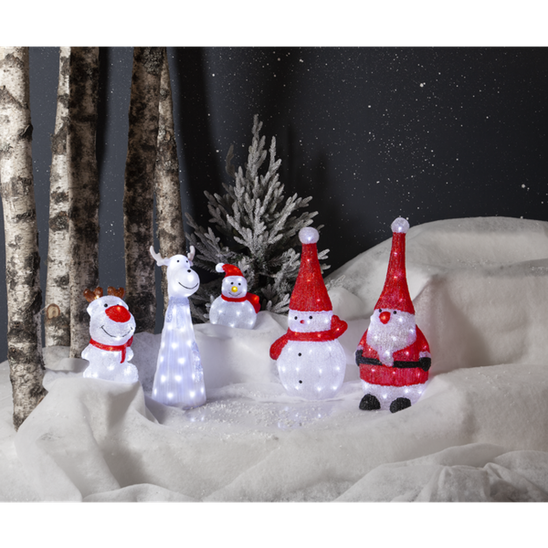 Crystalo nisse dekorasjon 59 cm utendørs IP44 40 lys-Julebelysning dekor og pynt ute-Star Trading-587-24-Lightup.no