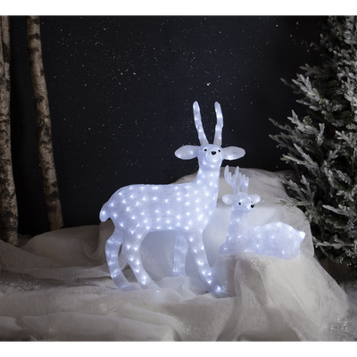 Crystalo stående reinsdyr 97 cm utendørs IP44 200 lys-Julebelysning dekor og pynt ute-Star Trading-587-14-Lightup.no
