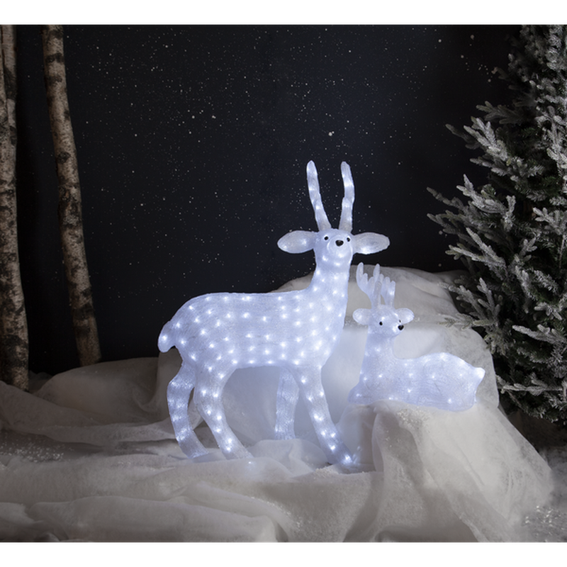 Crystalo stående reinsdyr 97 cm utendørs IP44 200 lys-Julebelysning dekor og pynt ute-Star Trading-587-14-Lightup.no