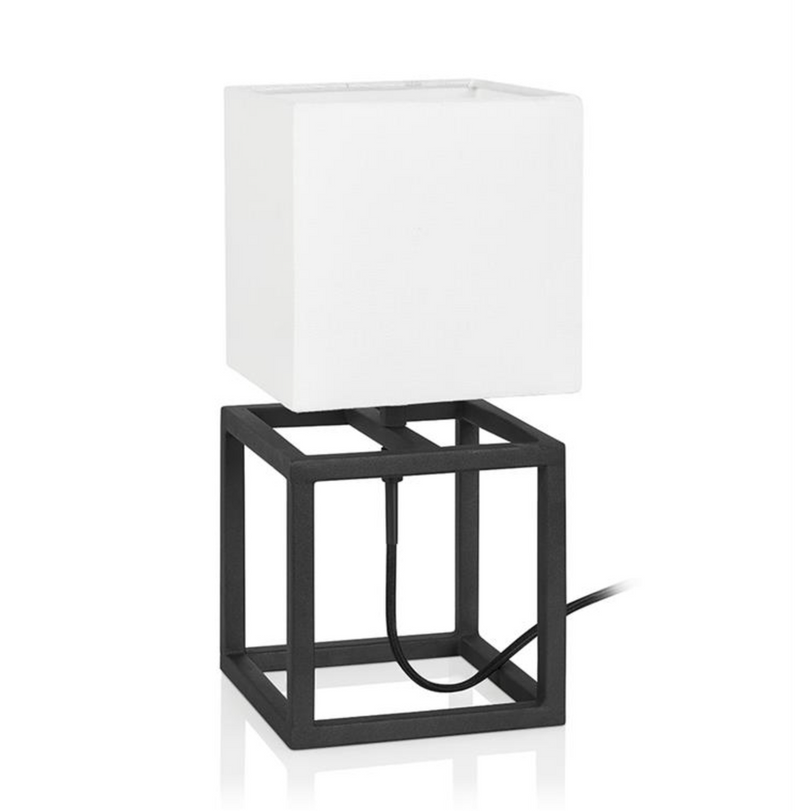 Cube bordlampe 34 cm - Svart/Hvit-Bordlamper-Marksløjd-107305-Lightup.no