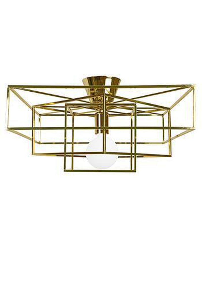 Cube takplafond messing-Taklamper-Globen Lighting-661063-Lightup.no