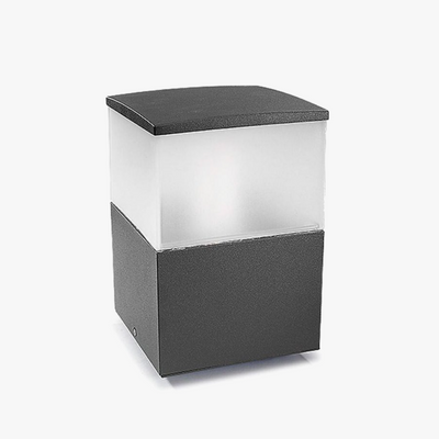 Cubik pullert/portstolpe stor - Mørk grå-Utebelysning portstolpe-NorDesign-10-9387-Z5-M3-Lightup.no