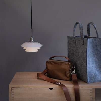 DL20 takpendel - Krom/Opal glass-Takpendler-Dyberg Larsen-DL-8203-Lightup.no