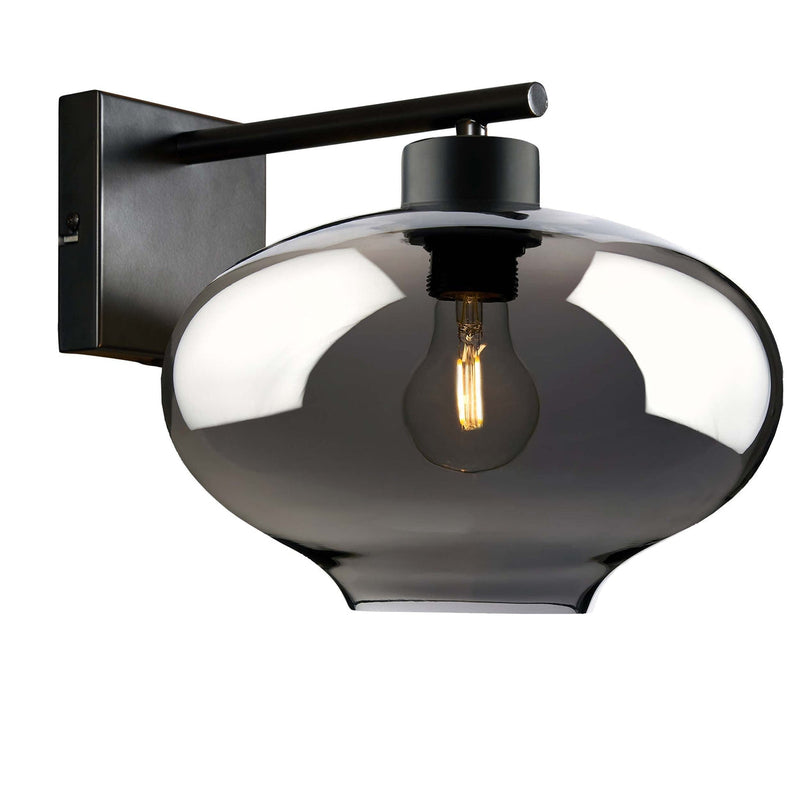 Dali vegglampe - Svart/Røykfarget-Vegglamper-Ms - belysning-9400000041-Lightup.no