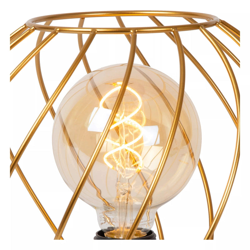 Danza bordlampe 25 cm - Matt gull/messingfarget-Bordlamper-Lucide-LC21528/25/02-Lightup.no