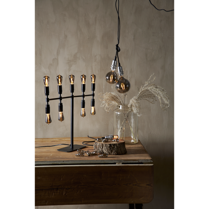 Decoration Globe smoke 95mm, dimbar E14 1,4W - Smoke-LED-pære E14 sokkel-Ms - belysning-Hvit-355-63-Lightup.no