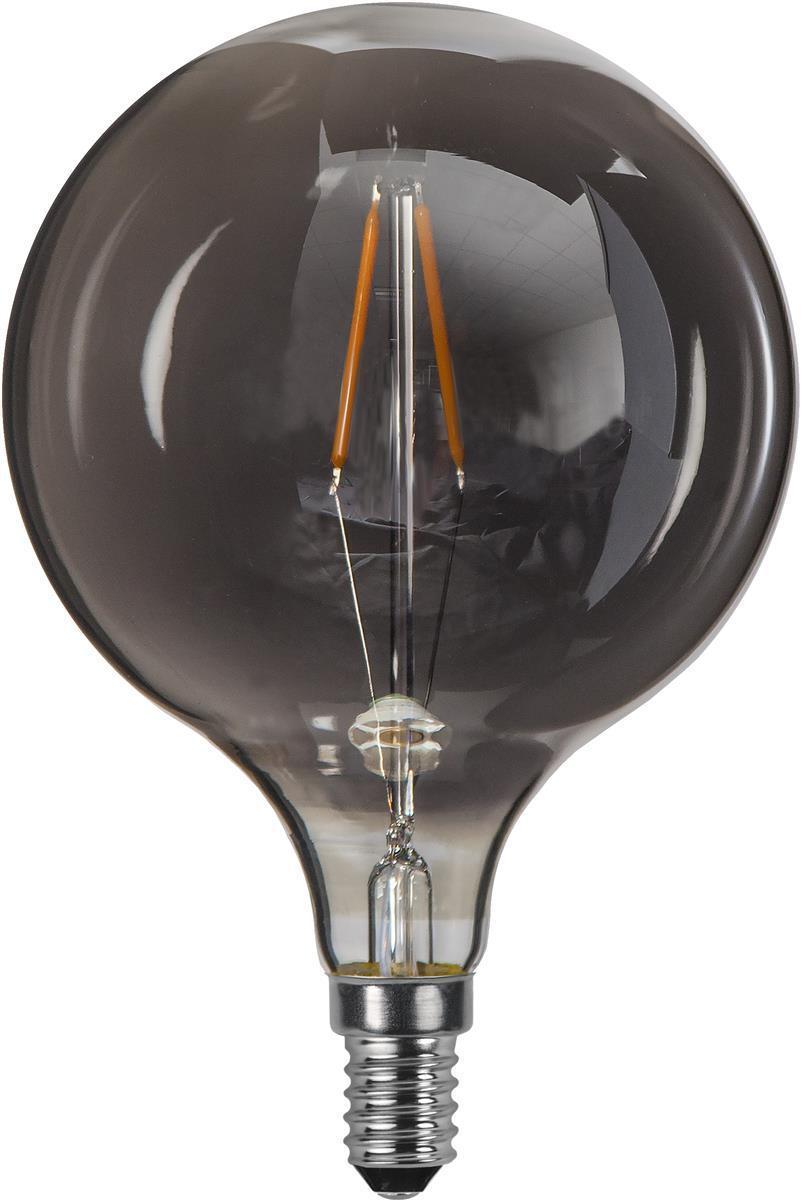Decoration Globe smoke 95mm, dimbar E14 1,4W - Smoke-LED-pære E14 sokkel-Ms - belysning-Hvit-355-63-Lightup.no