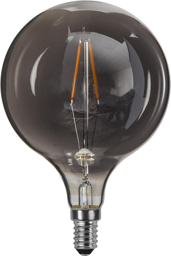Decoration Globe smoke 95mm, dimbar E14 1,4W - Smoke-LED-pære E14 sokkel-Ms - belysning-Hvit-355-63-Lightup.no
