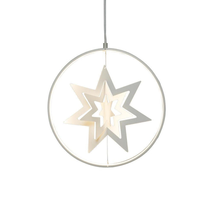 Dekorasjon med stjerne dimbar - Hvit-Julebelysning adventstjerne-Konstsmide-3547-200-Lightup.no