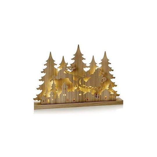 Dekorasjon nisse i slede 43 cm - Tre-Julebelysning dekor og pynt-Trend Collection-LB213365-Lightup.no