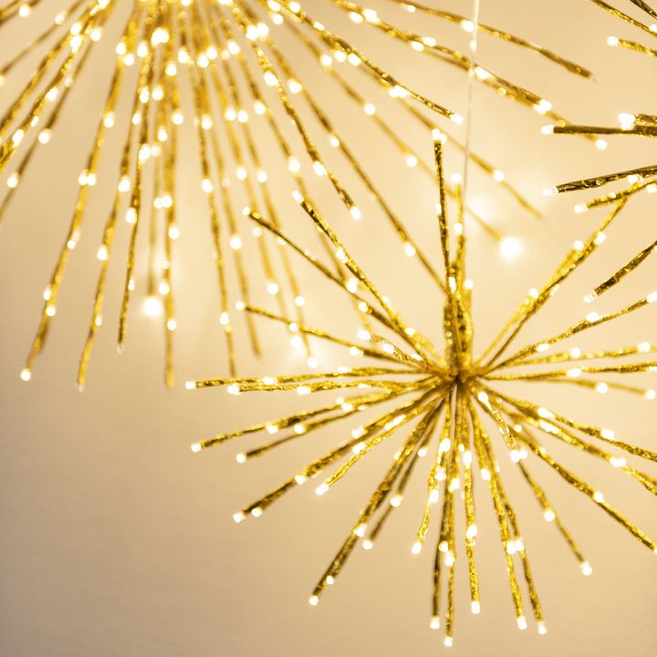Dekorasjonsball 40 cm 120 LED varmhvit - Gull-Julebelysning dekor og pynt-Konstsmide-Gull-2896-803-Lightup.no