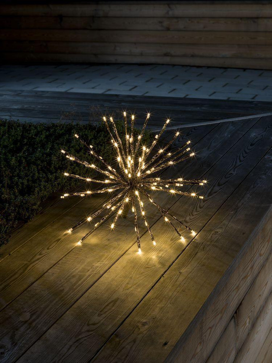 Dekorasjonsball 40 cm 120 LED varmhvit - Gull-Julebelysning dekor og pynt-Konstsmide-Gull-2896-803-Lightup.no
