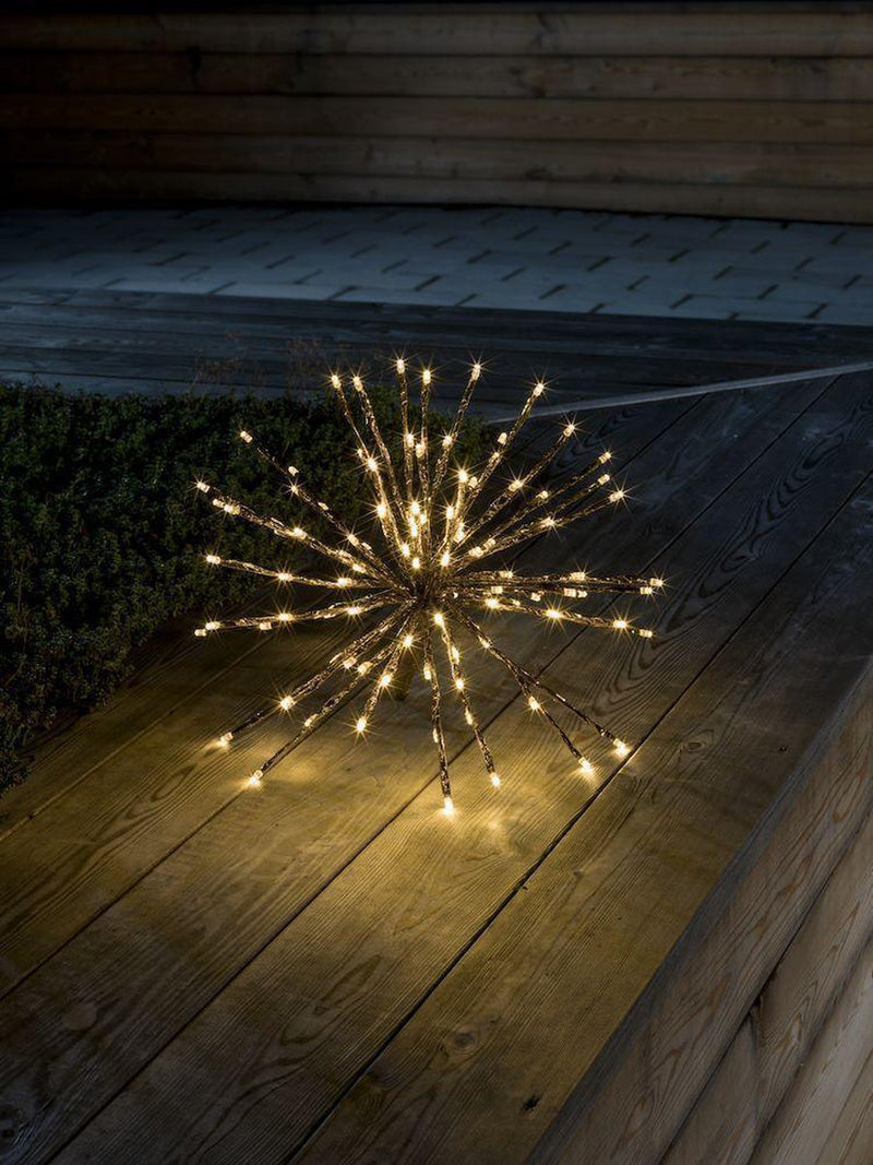 Dekorasjonsball 40 cm 120 LED varmhvit - Gull-Julebelysning dekor og pynt-Konstsmide-2896-803-Lightup.no