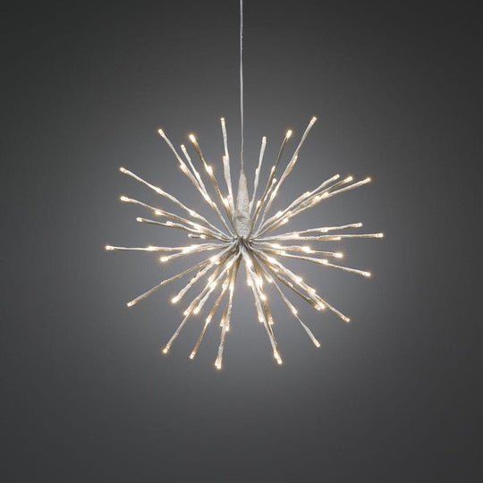 Dekorasjonsball 40 cm 120 LED varmhvit - Hvit-Julebelysning dekor og pynt-Konstsmide-2896-202-Lightup.no