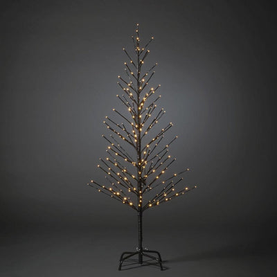 Dekorasjonstre 150 cm med 240 LED amber farget IP44 utendørs - Svart-Julebelysning dekor og pynt ute-Konstsmide-3386-700-Lightup.no