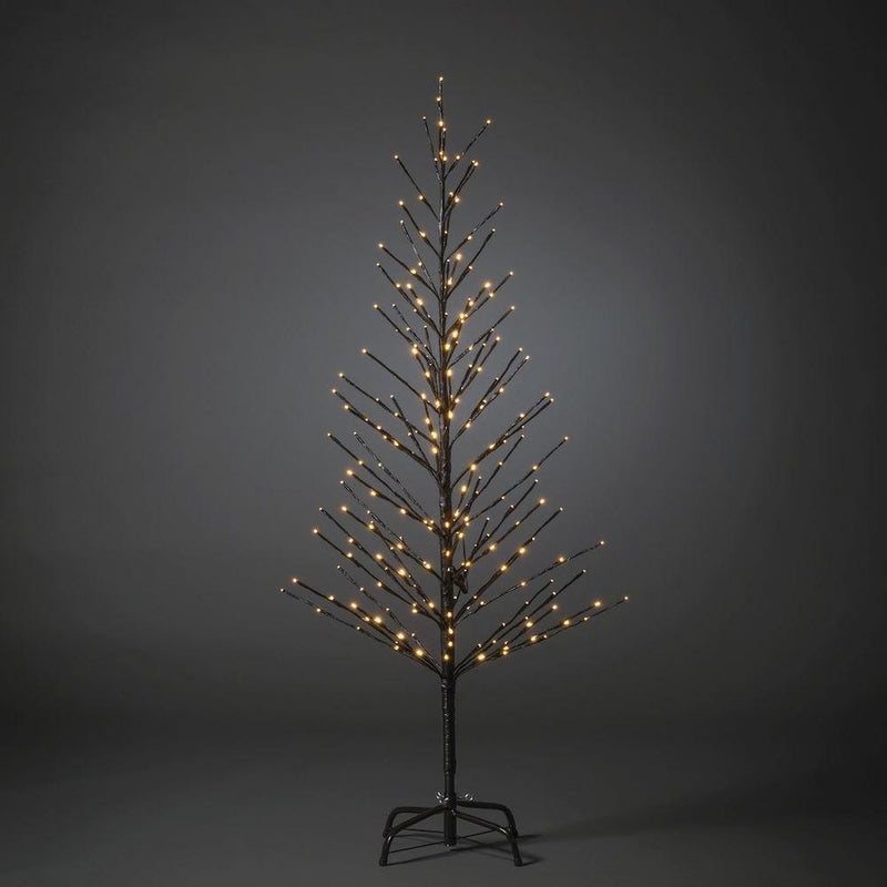 Dekorasjonstre 150 cm med 240 LED amber farget IP44 utendørs - Svart-Julebelysning dekor og pynt ute-Konstsmide-3386-700-Lightup.no