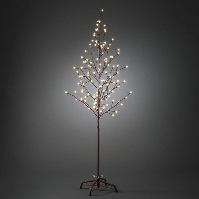 Dekorasjonstre 150 cm med Cherry lights IP44 utendørs - Brun-Julebelysning dekor og pynt ute-Konstsmide-3378-600-Lightup.no