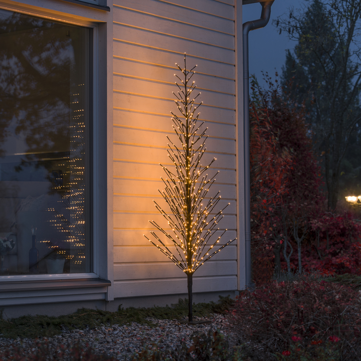 Dekorasjonstre 210 cm med 504 LED amber farget IP44 utendørs-Julebelysning dekor og pynt ute-Konstsmide-Svart-3387-700-Lightup.no