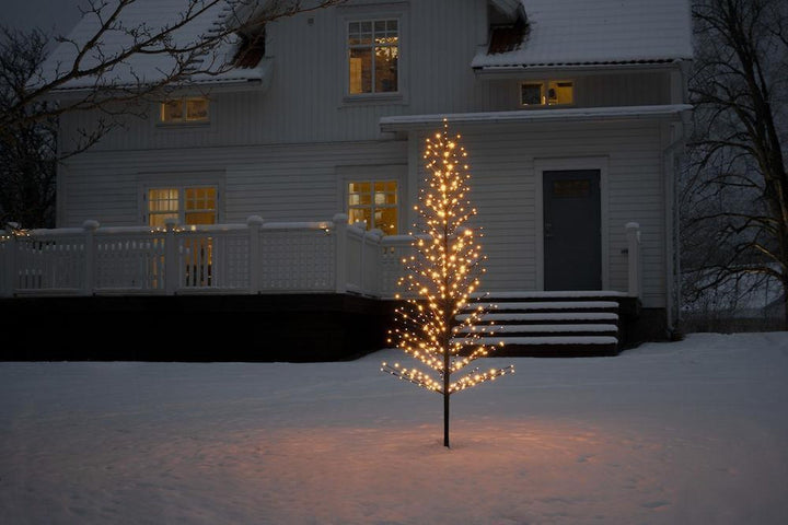 Dekorasjonstre 210 cm med 504 LED amber farget IP44 utendørs-Julebelysning dekor og pynt ute-Konstsmide-Svart-3387-700-Lightup.no