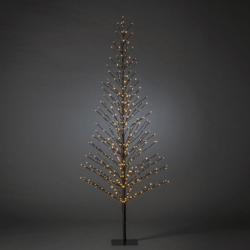 Dekorasjonstre 210 cm med 504 LED amber farget IP44 utendørs - Svart-Julebelysning dekor og pynt ute-Konstsmide-3387-700-Lightup.no