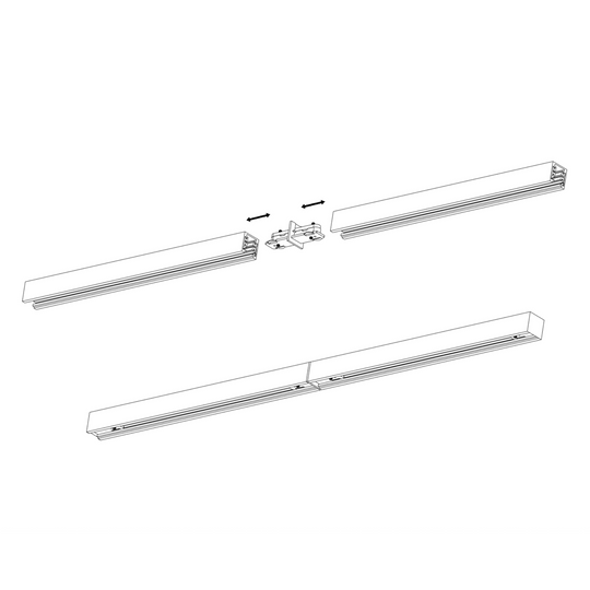 Designline rettskjøt-Spotskinner 230V-Antidark-Hvit-4-311-02-1-Lightup.no