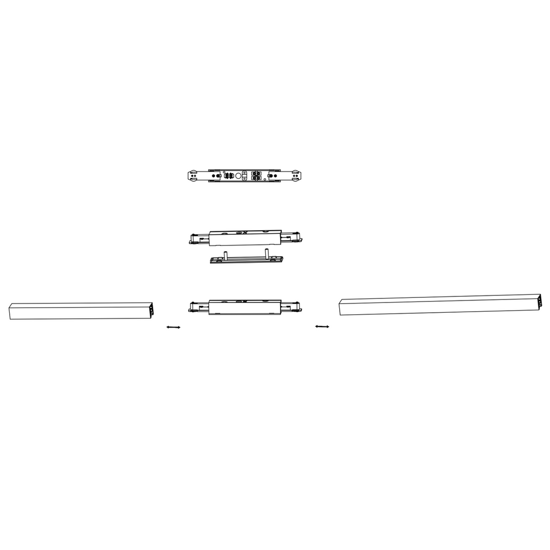 Designline sentertilkobling-Spotskinner 230V-Antidark-Hvit-4-311-06-1-Lightup.no