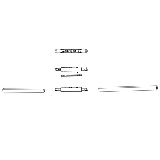 Designline sentertilkobling-Spotskinner 230V-Antidark-Hvit-4-311-06-1-Lightup.no