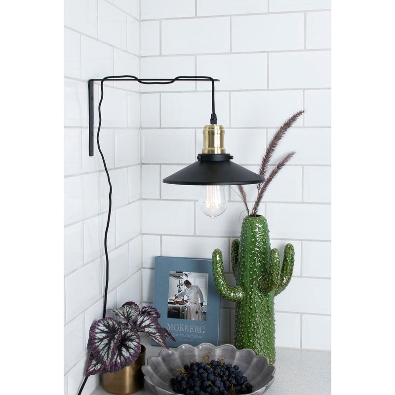 Disc vegglampe - Svart-Vegglamper-Globen Lighting-432611-Lightup.no