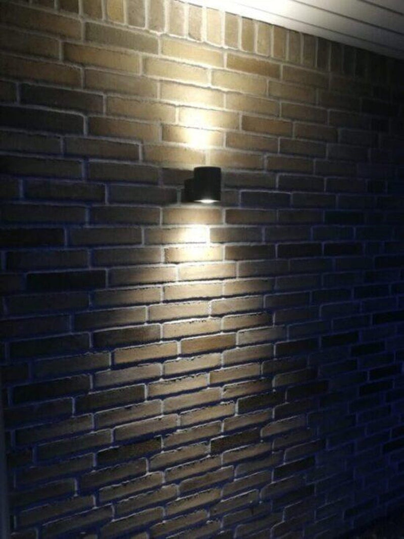 Dolio W90 vegglampe utendørs opp/ned 2x4,2W 3000K IP65 Dimbar - Svart-Utebelysning vegg opp og ned-Antidark-2-237-15-02-Lightup.no
