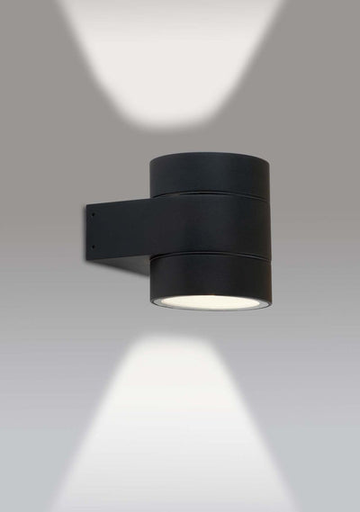 Dolio W90 vegglampe utendørs opp/ned 2x4,2W 3000K IP65 Dimbar - Svart-Utebelysning vegg opp og ned-Antidark-2-237-15-02-Lightup.no