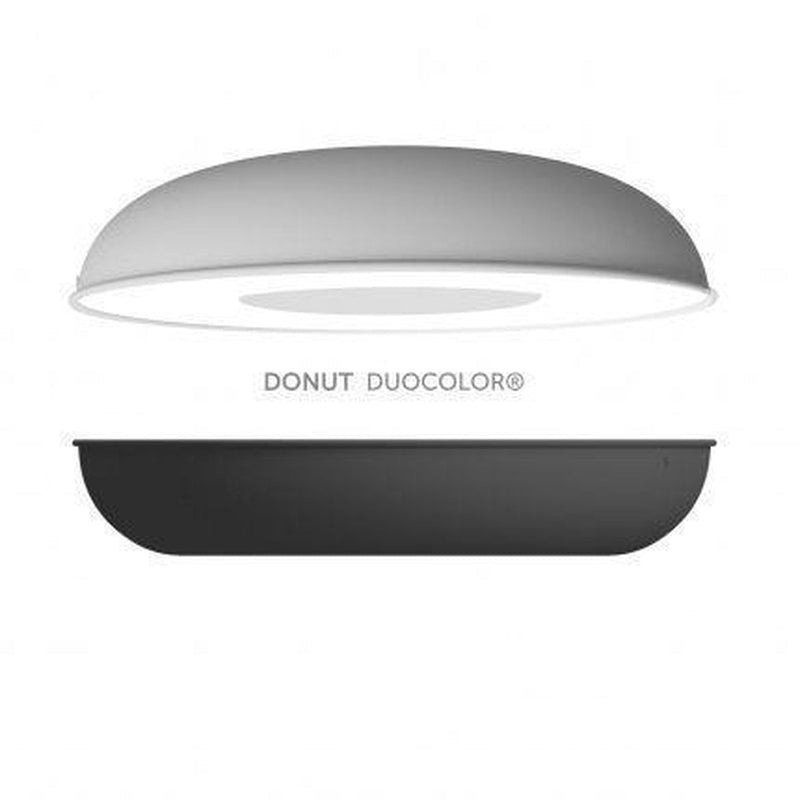 Donut taklampe duocolor IP44 m/sensor - Svart-Taklamper-Q-Light-3201094-Lightup.no
