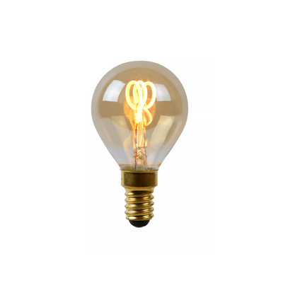 E14 Filament 3W 2200k - Amber-LED-pære E14 sokkel-Lucide-LC49046/03/62-Lightup.no