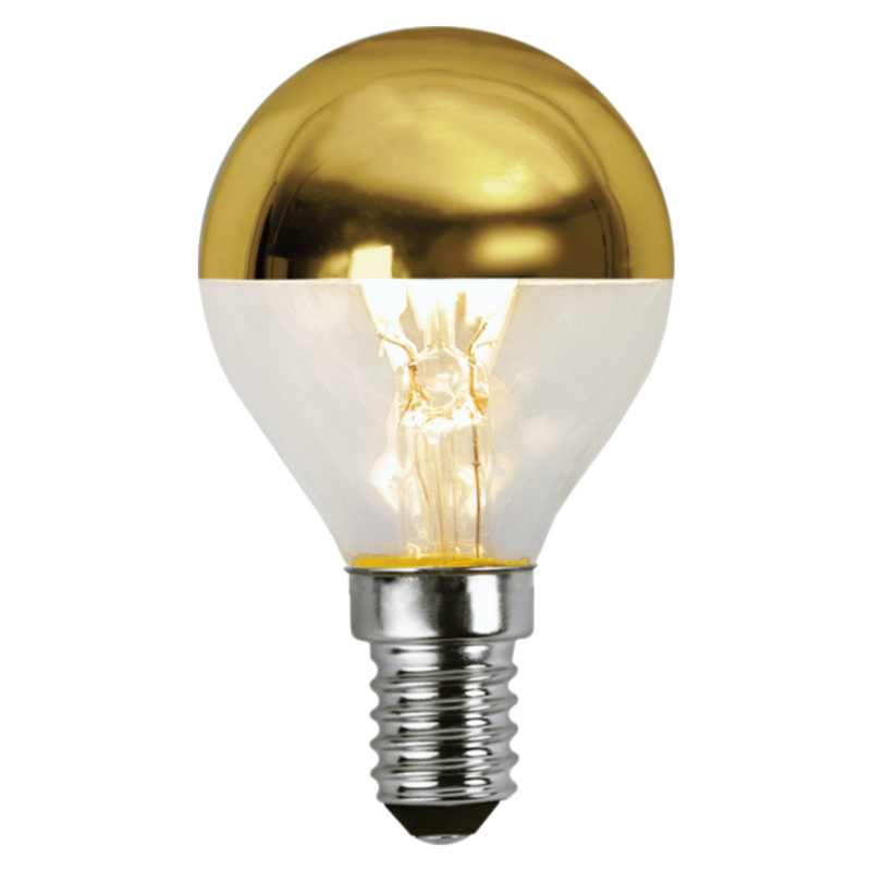 E14 Lyspære med gullfarget topp 3,5W-LED-pære E14 sokkel-Star Trading-352-93-1-Lightup.no