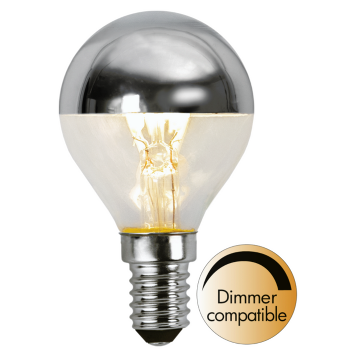 E14 Lyspære med krom topp 3,5W-LED-pære E14 sokkel-Star Trading-Krom-352-91-1-Lightup.no