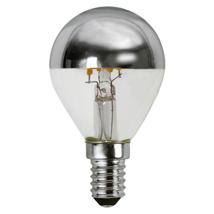 E14 Lyspære med krom topp 3,5W-LED-pære E14 sokkel-Star Trading-Krom-352-91-1-Lightup.no