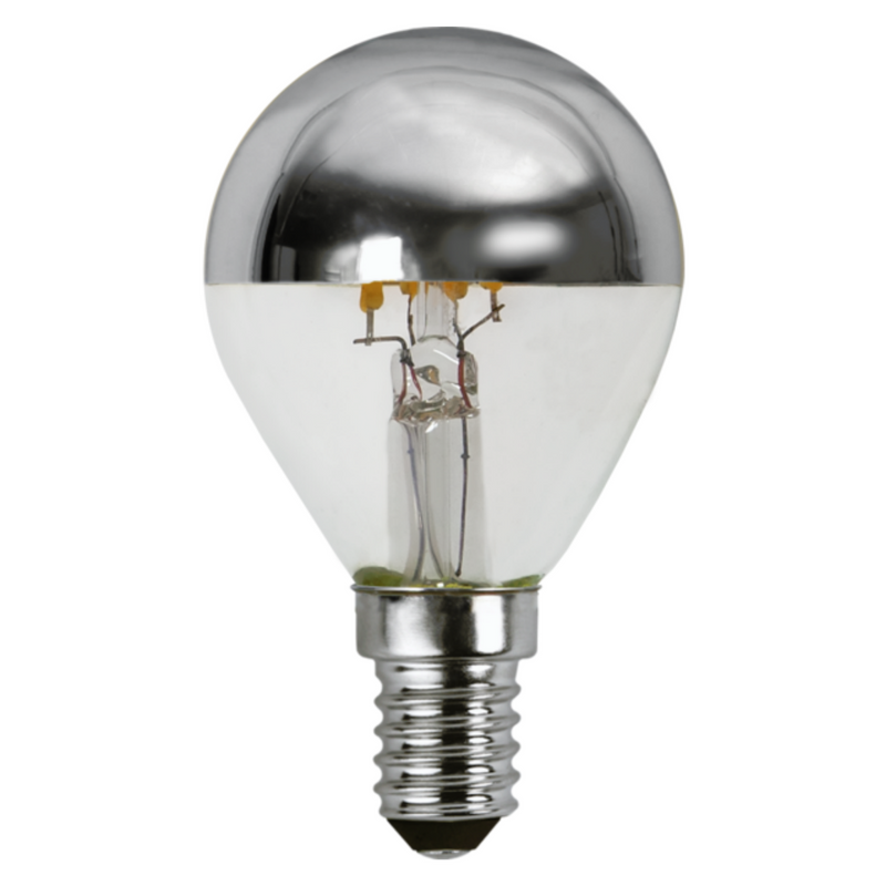 E14 Lyspære med krom topp 3,5W-LED-pære E14 sokkel-Star Trading-352-91-1-Lightup.no