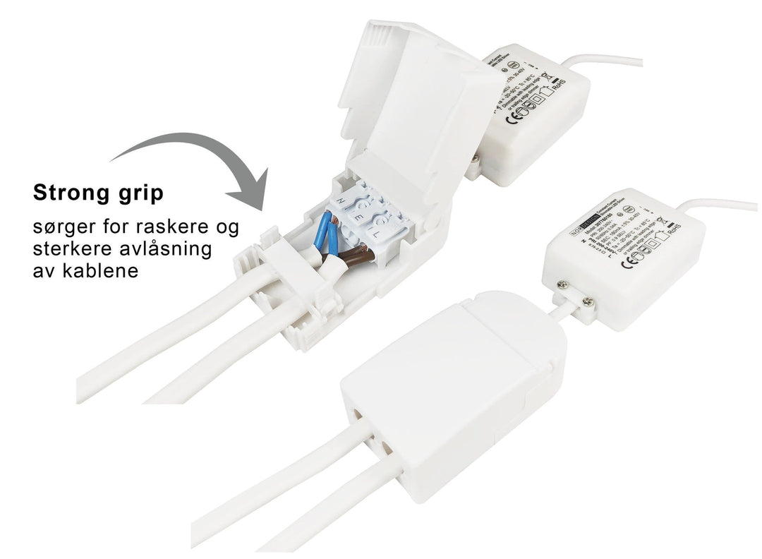 E95 lavtbyggende downlight 1800-3000 Kelvin dim to warm RA95 5W - Hvit-Downlight lavtbyggende-NorDesign-Hvit-500950506-Lightup.no