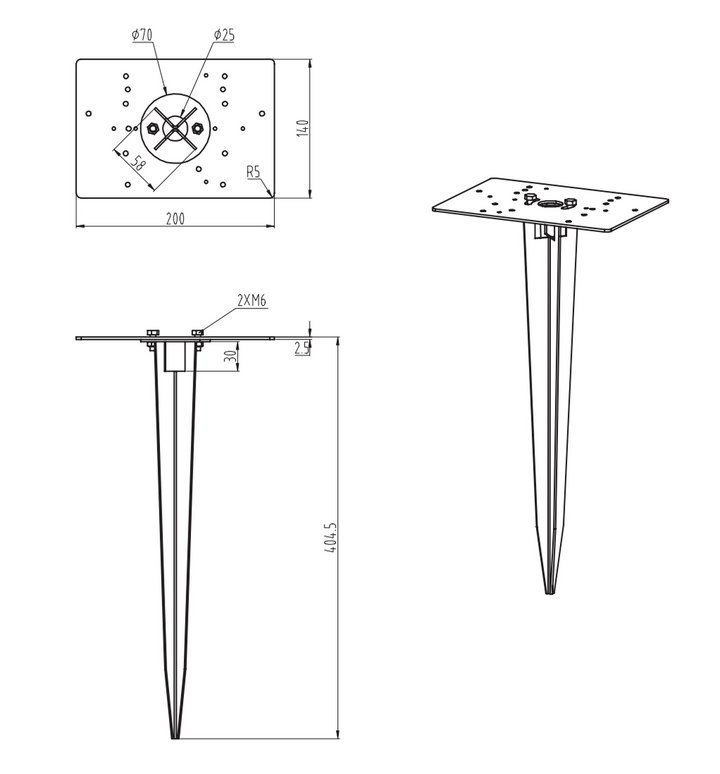 Earth Spike jordspyd - Nikkel-jordspyd-Trio Lighting-Nikkel-Trl__9960-07-Lightup.no