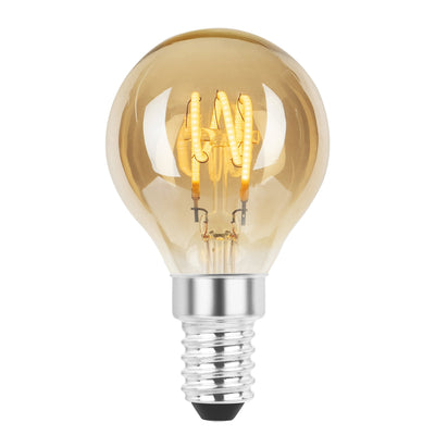 Ecolux E14 Spiral filament 4W 2200K 45 mm dimbar - Amber-LED-pære E14 sokkel-NorDesign-220451415-Lightup.no
