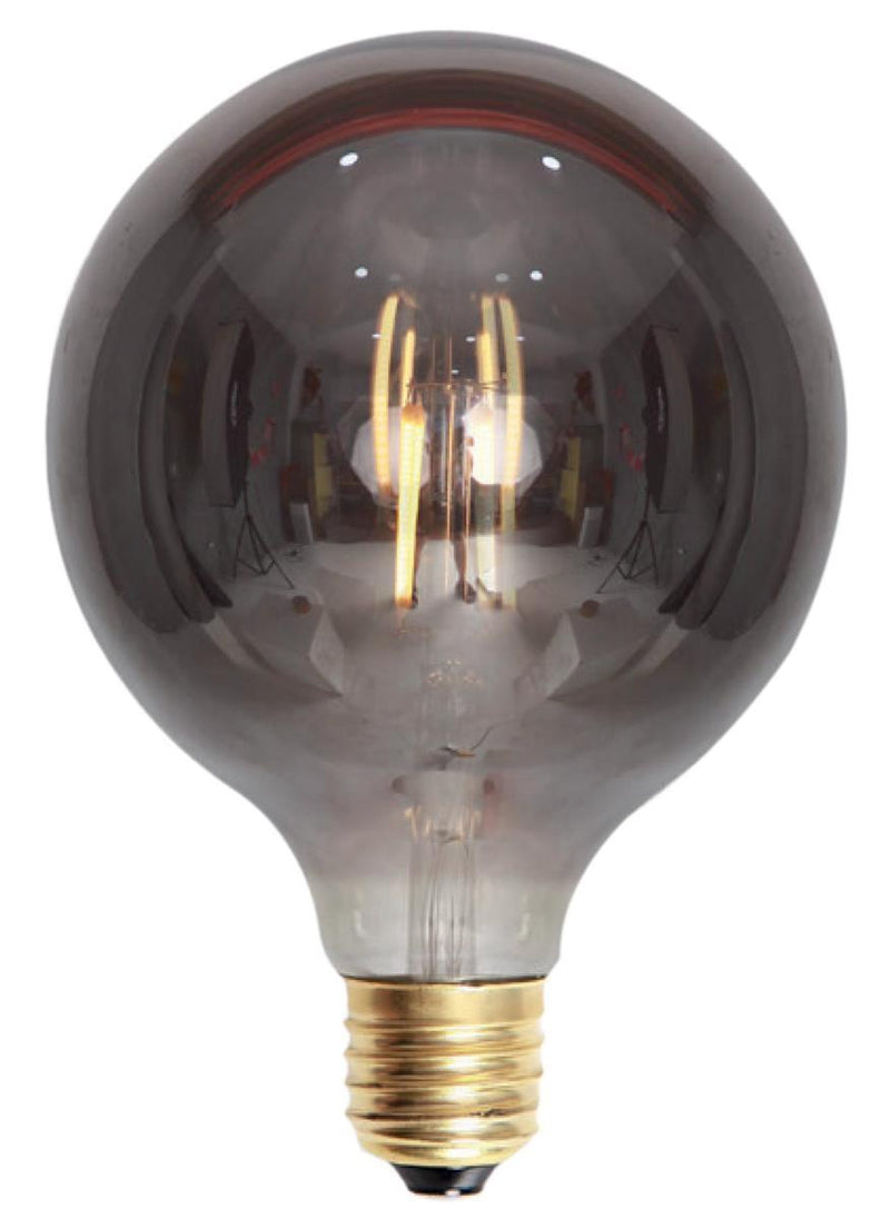 Edison E27 globe filament 4W 2200K 125 mm dimbar - Smoke-LED-pære E27 sokkel-Ms - belysning-801455-Lightup.no