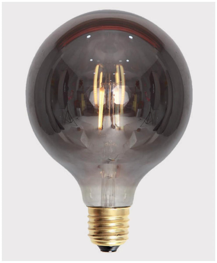 Edison E27 globe filament LED 4W 2200K 95 mm dimbar - Røykfarget-LED-pære E27 sokkel-Ms - belysning-Hvit-801454-Lightup.no