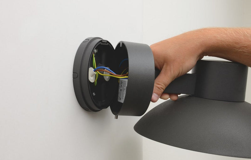 Edsvik vegglampe utendørs IP54 15,7W 3000K - Antrasitt grå-Utebelysning vegg klassisk-Malmbergs-9977106-Lightup.no