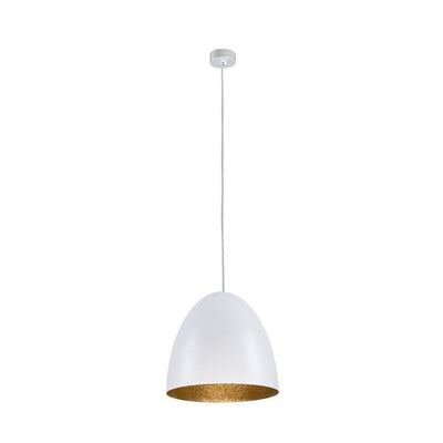 Egg takpendel medium 38cm - Hvit/Gullfarget-Takpendler-Nowodvorski-N-9021-Lightup.no