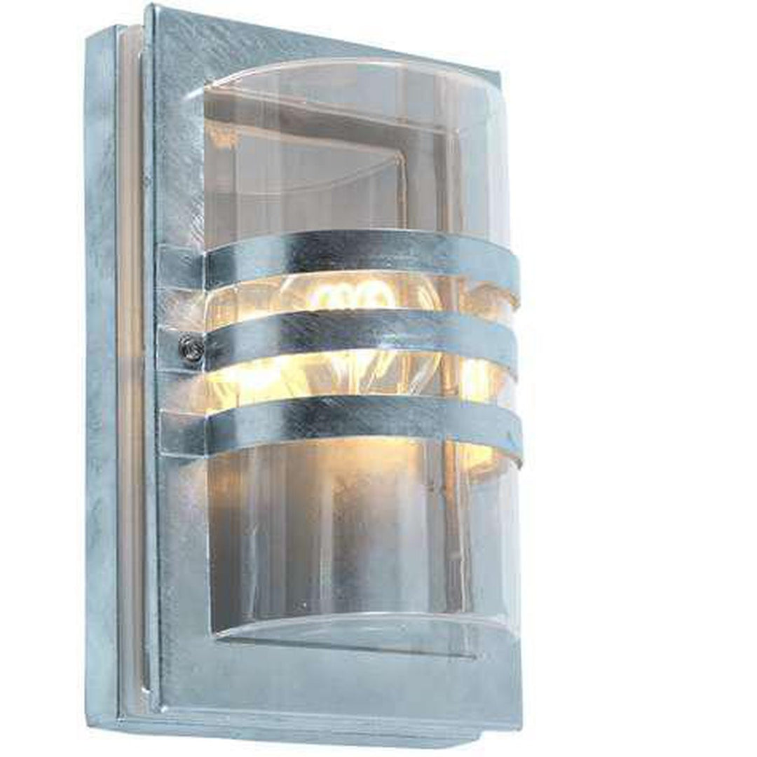 Ekeberg vegglampe - Galvanisert stål, liten-Utebelysning vegg veggskjold-Eglo-Galvanisert-3100002623-Lightup.no