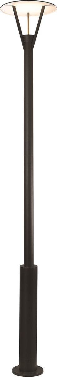 Eklof stolpe 220 cm utendørs IP54 15W LED - Antrasitt grå-Utebelysning stolpe-Malmbergs-9977100-Lightup.no