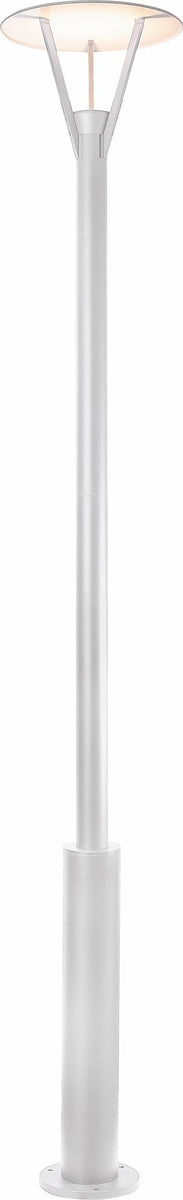 Eklof stolpe 220 cm utendørs IP54 15W LED - Sølv-Utebelysning stolpe-Malmbergs-9977101-Lightup.no
