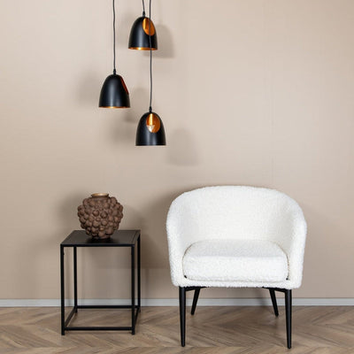 Elda rondell takpendel 3 lys - Svart/Kobber-Takpendler-Venture Home-15534-888-Lightup.no