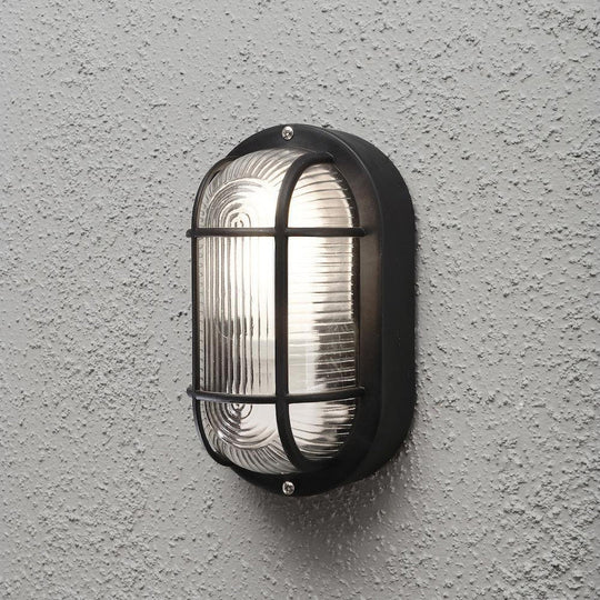 Elmas vegglampe utendørs IP44 - Svart-Utebelysning vegg veggskjold-Konstsmide-Svart-7650-750-Lightup.no