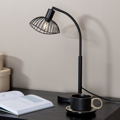 Elsa bordlampe - Svart-Bordlamper-Venture Home-15525-888-Lightup.no