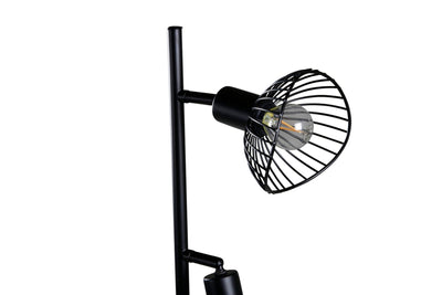 Elsa gulvlampe 3 lys 138 cm - Svart-Gulvlamper-Venture Home-15528-888-Lightup.no
